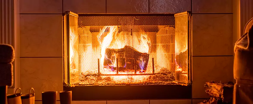 Mendota Hearth Landscape Fireplace Installation in East Peoria, Illinois