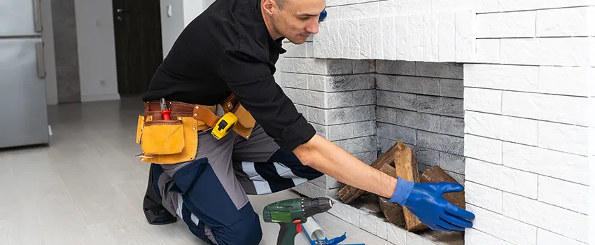 Fireplace Damaged Damper Frame Repair Services in East Peoria, Illinois