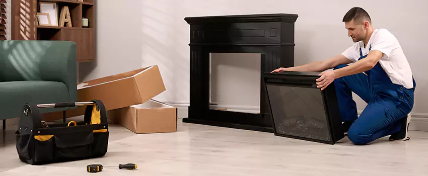 Old Rusted Metal Fireplace Repair And Replacement in East Peoria, IL